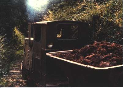 Private train and railway of the old Wheatley brickworks 