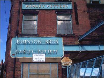 The entrance to the Johnson Brothers' Hanley Pottery