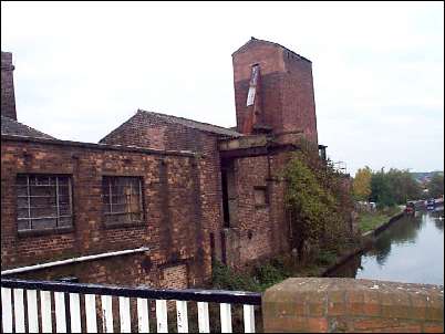 The canal is the Trent and Mersey and we are looking towards Etruria. 