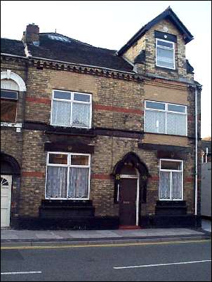 House on Regent Road, the tiles used on the house are identical to those used on the small A. Wood factory opposite.