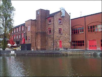 The rear of the Steelite factory on the Trent & Mersey Canal, showing the blending of the old and new.