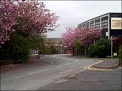 Looking down Navigation road towards the Wharf