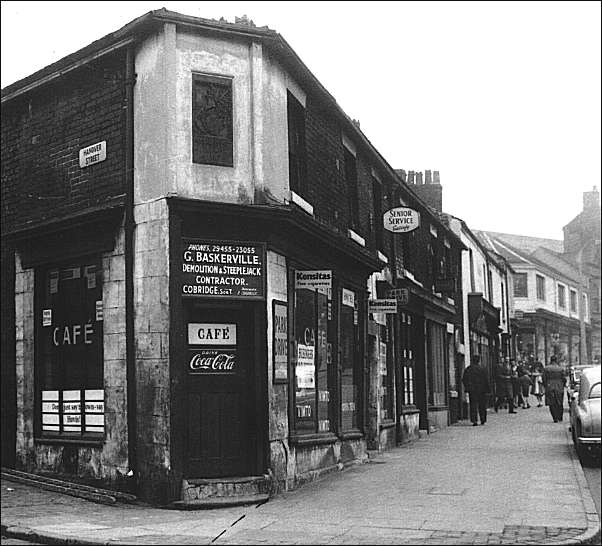 former cafe on the same location as Bennett's birth home