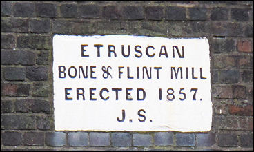 Etruscan Bone & Flint Mill, Erected 1857 J. S. 