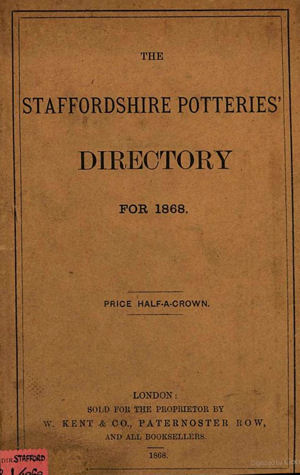 The Staffordshire Potteries' Directory for 1868 