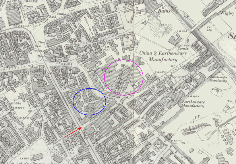 1898 map of Regent Street East 