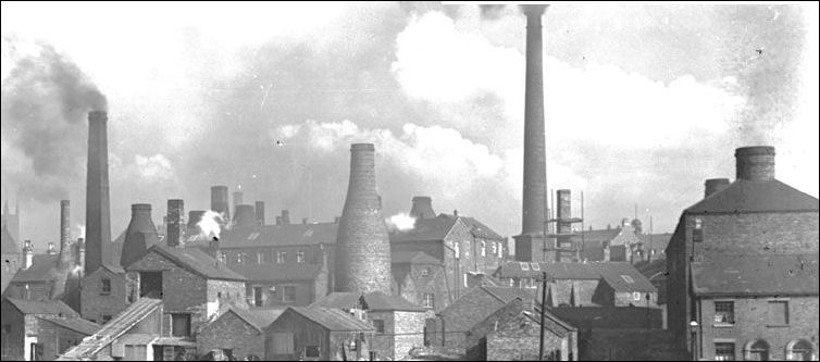 pottery works to the right of St. James Church