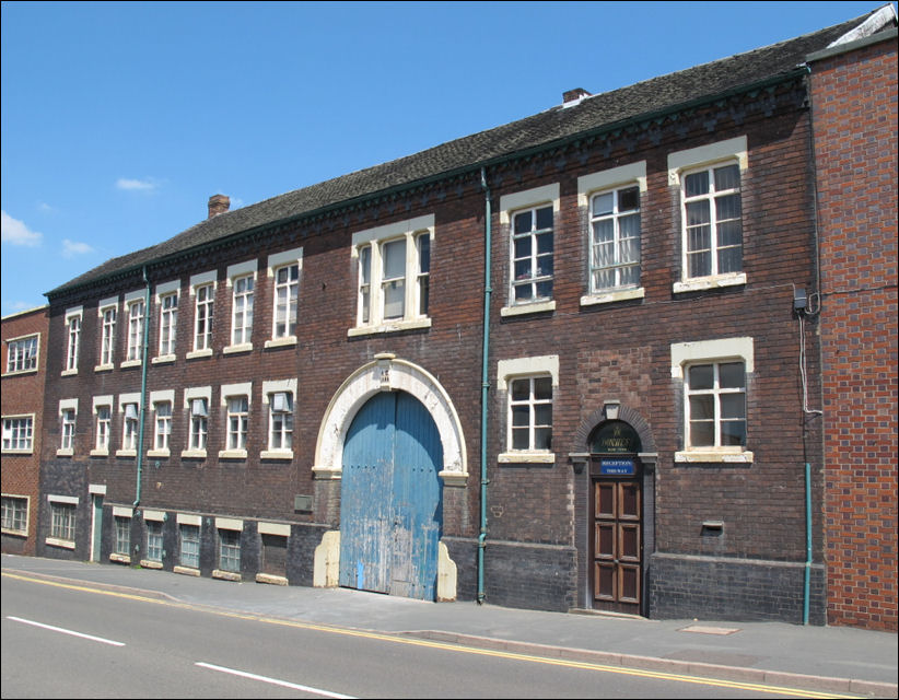 the frontage of the Duchess Works on Uttoxeter Road, Longton (was the High Street) 