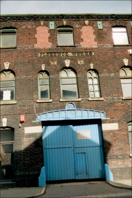 entrance to the Florence Works  Uttoxeter Road (was the High Street), Longton 