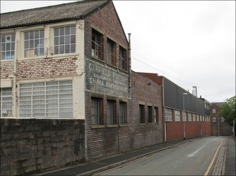 Garfield Pottery in Baker Street - looking towards Balow Street (was Upper Hill Street)