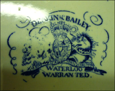 the mark of Deakin and Bailey of the Waterloo Pottery 