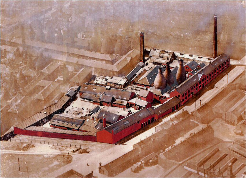 Pottery factories off Newport Lane c. 1935
