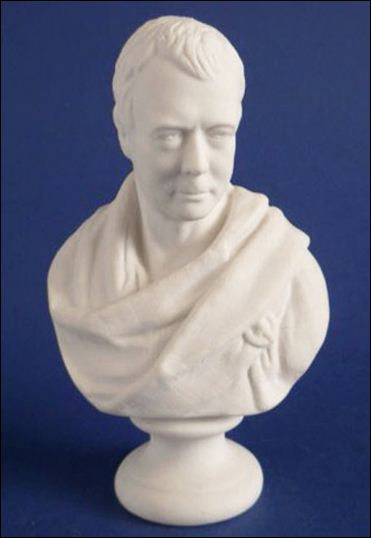 W H Goss Parian Ware Portrait Bust of Sir Walter Scott c1880