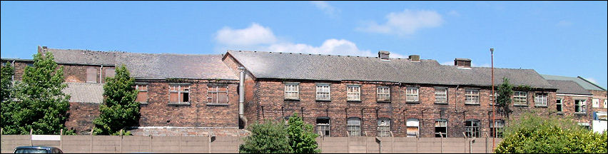 the old Nelson Pottery buildings fronting the Caldon canal