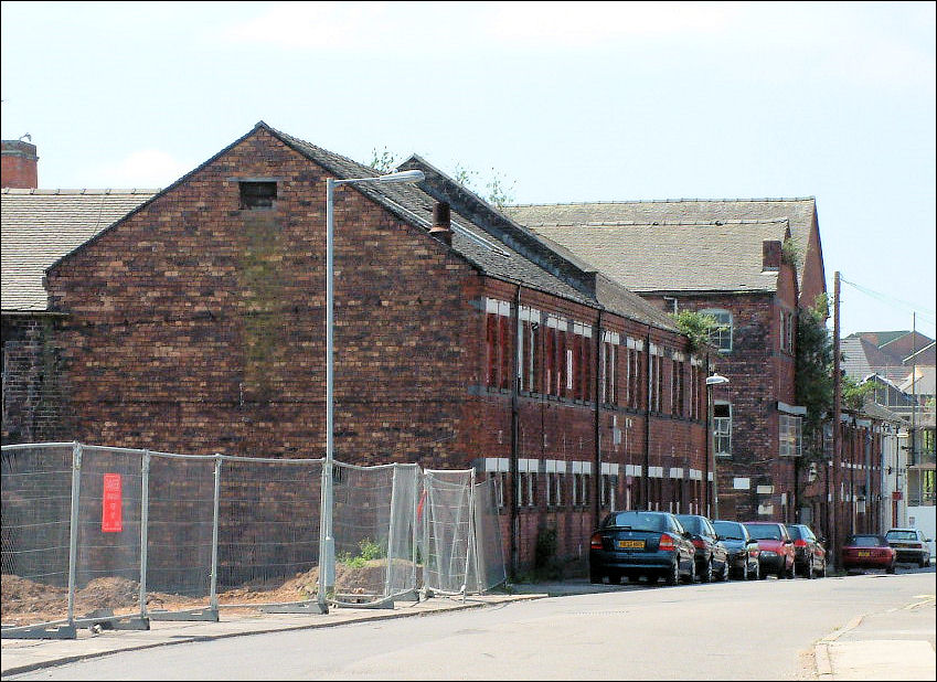 the old Nelson Pottery buildings fronting Commercial Road