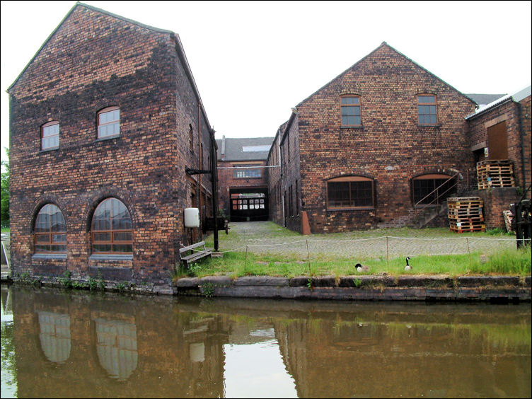 the rear of the works - on the Trent and Mersey Canal 