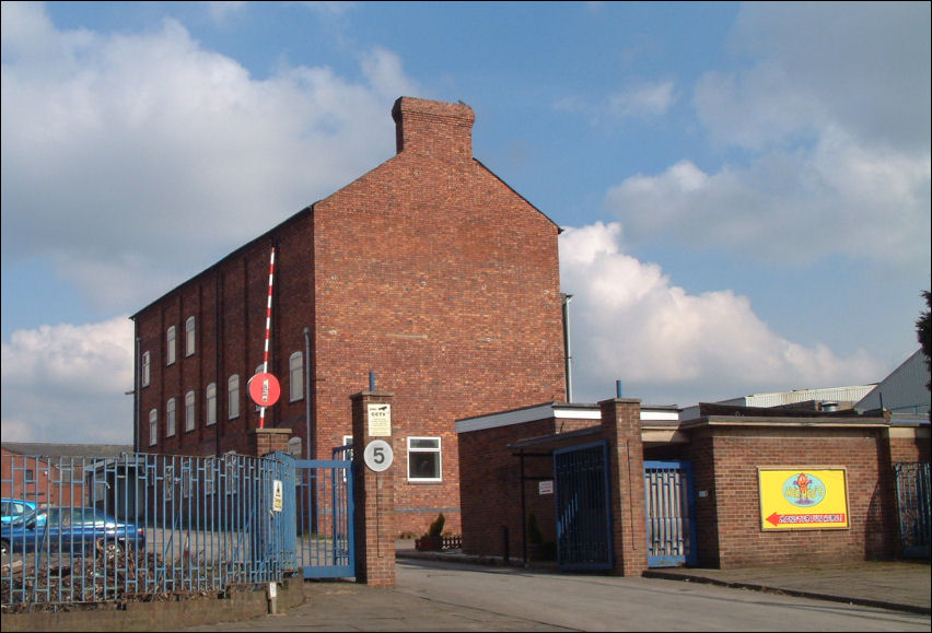 March 2009 photo of the old Shelley’s factory