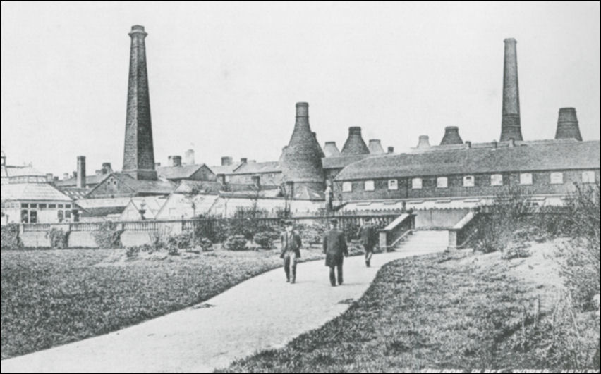 Postcard - Cauldon Place Works, Hanley