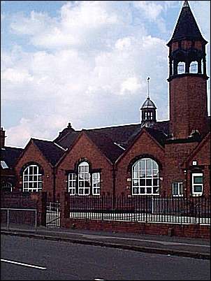 From Keelings road, note the ornate boiler chimney with the cupola top and the Venetian window to the centre gable.