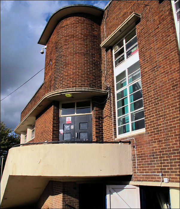 amazing art deco featues are packed into this corner of the school 