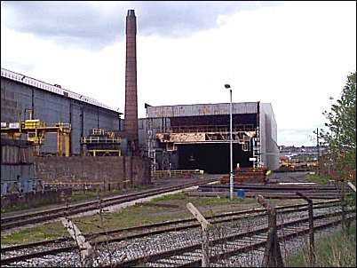 Railway entering the works