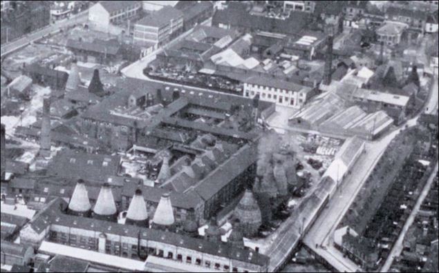 Trent Potteries (later Crescent Potteries), Stoke-upon-Trent - build c.1865
