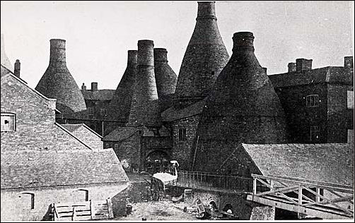 Bottle kilns at the Spode works c.1900-1930