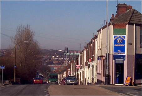 View down Scotia Road