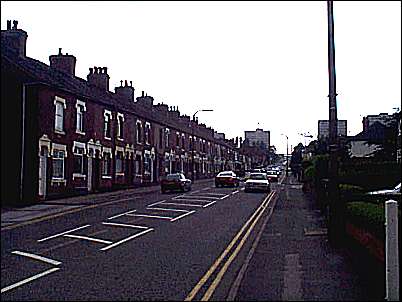 Looking up Bucknall New road to Hanley 