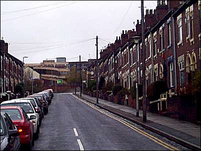 View looking up Gilman Street from Waterloo Road