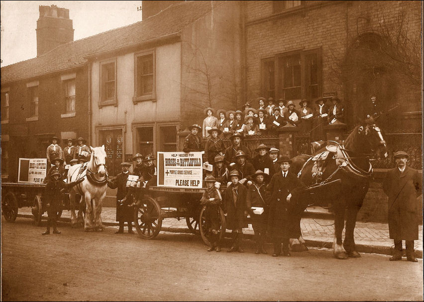 World War I appeal - "Purple Cross Service, Horses on the Battlefield", Pall Mall, Hanley