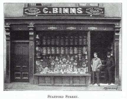 Mrs. C. Binns, China, Glass and Earthenware Dealer,