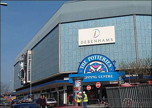 Debenhams department store on Stafford Street, Hanley