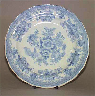Hines Bros plate in the Asiatic Pheasants pattern