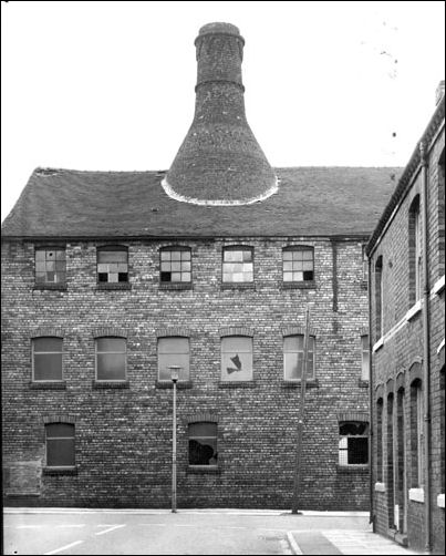 an earlier photo of the Heron Cross Pottery with three stories