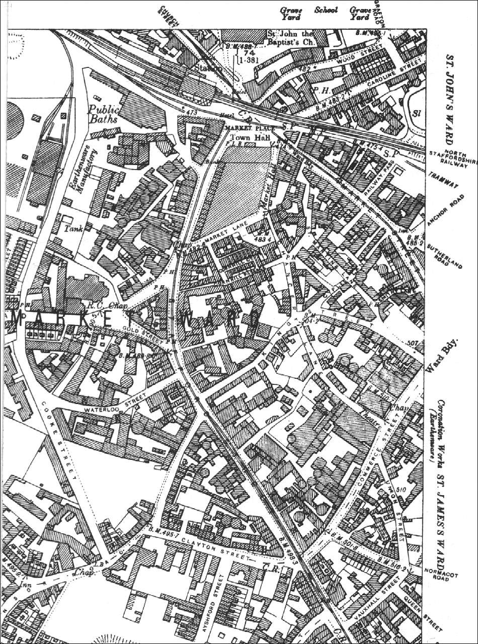 1898 OS map of Longton Town Centre - takes a few minutes to load.