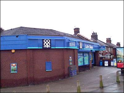 co-op shop - opposite the Sneyd Arms pub