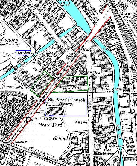 1898 Ordnance Survey Map of Glebe Street Area