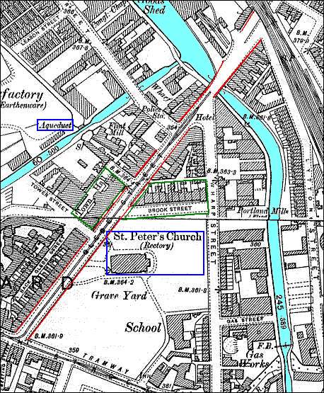 1898 Ordnance Survey Map of Glebe Street area