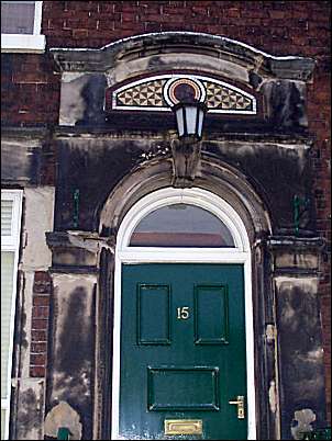 Detail of the doorway.