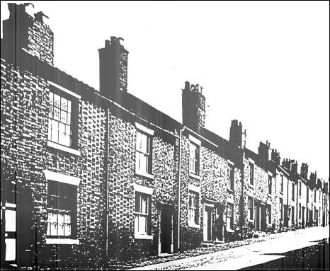 Houses in Piccadilly Street in about 1955