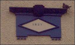 Date plaque of 1821 in pediment