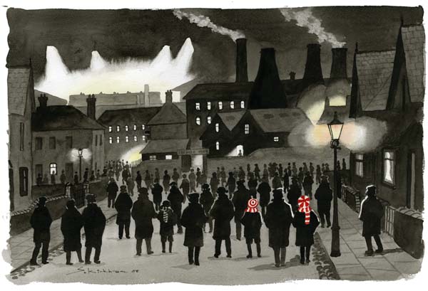 the Potters on their way to a Stoke match