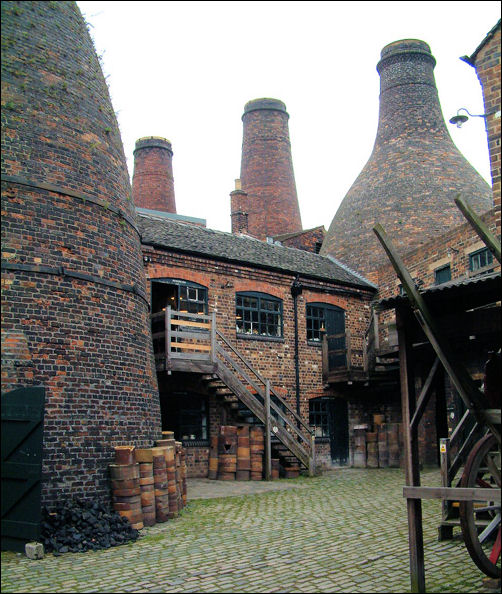 The yard at the Gladstone Pottery Museum
