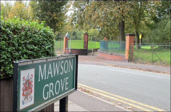 a view of Hanley Park from Mawson Grove