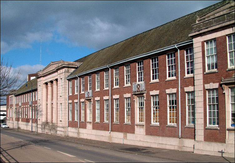 a view of the university building as it runs along Station Road 