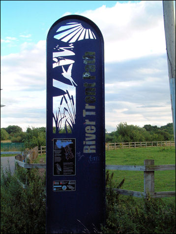 'River Trent Path' marker