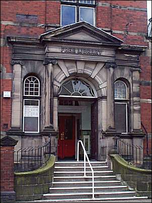 Detail of the library entrance