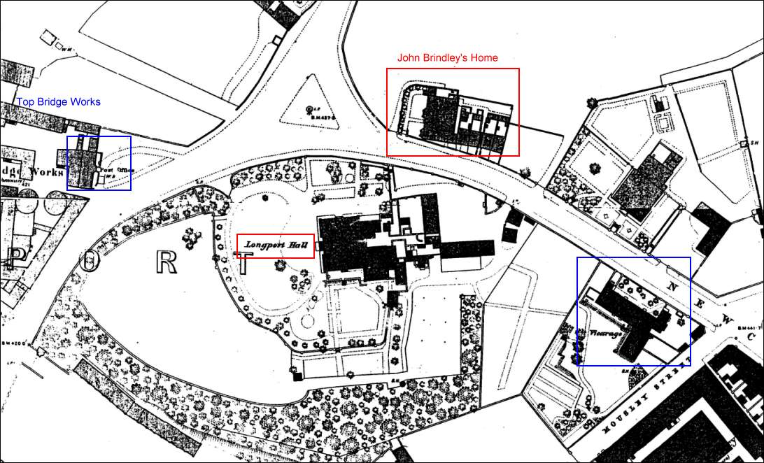 1878 map of Longport Hall 