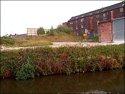 The clay wharf and warehouse - from the Trent & Mersey canal